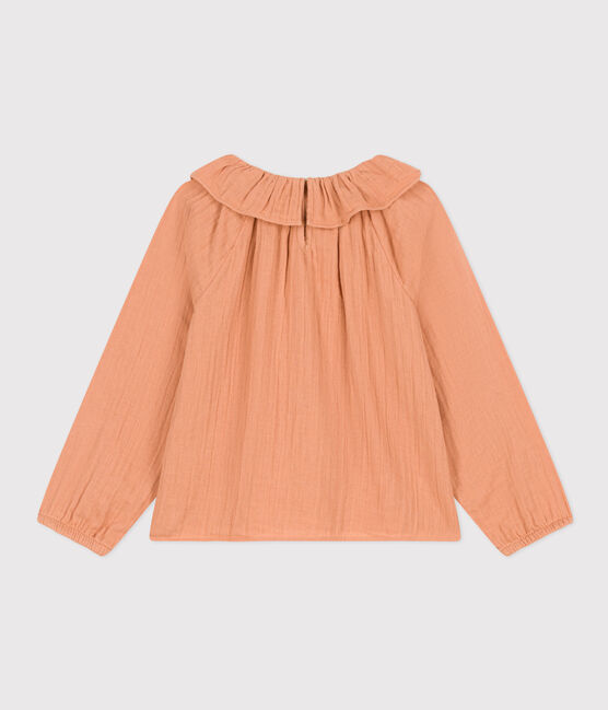 Blusa in garza di cotone bambina rosa SIENNA