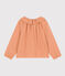 Blusa in garza di cotone bambina rosa SIENNA