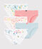 Confezione da 5 slip a fiori bambina variante 1