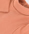 Body a manica lunga e collo alto in cotone per bebè rosa SIENNA