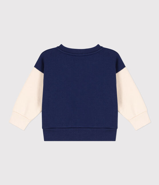 Teddy bebè in molleton blu CHALOUPE/bianco AVALANCHE