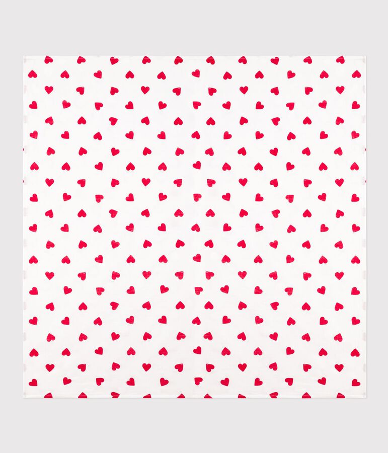 Fascia in cotone con stampa a cuori rossi neonato bianco MARSHMALLOW/rosso TERKUIT