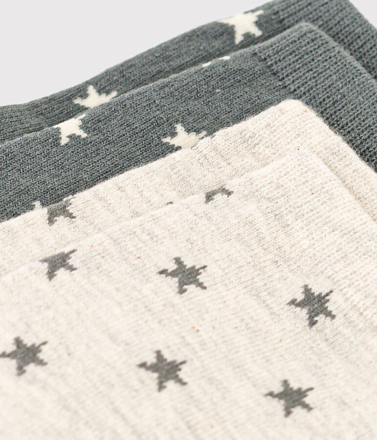 Confezione da 2 paia di calzini a stelle bambino unisex multicolore