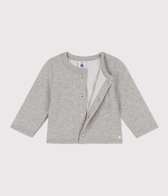 Cardigan in tessuto felpato per bebè grigio CHATON CHINE