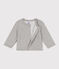 Cardigan in tessuto felpato per bebè grigio CHATON CHINE