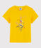 T-shirt a maniche corte in cotone bambina giallo JAUNE
