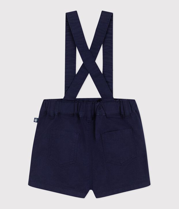 Shorts con bretelle in serge neonato SOIR