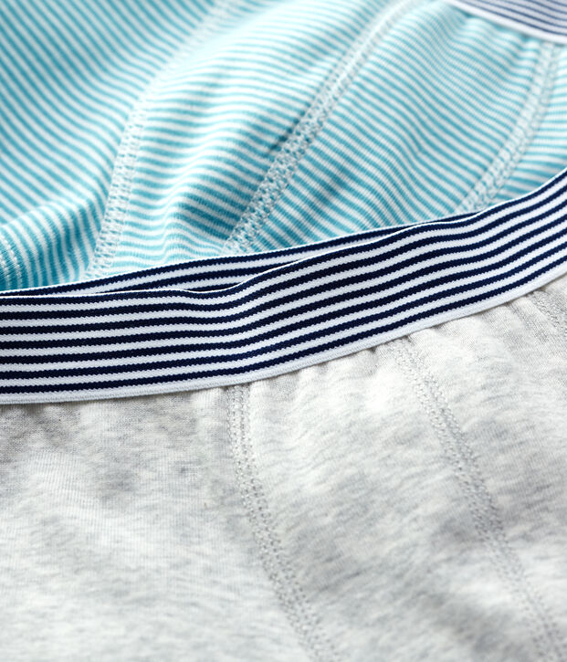 Confezione da 2 boxer bambino in cotone biologico multicolore