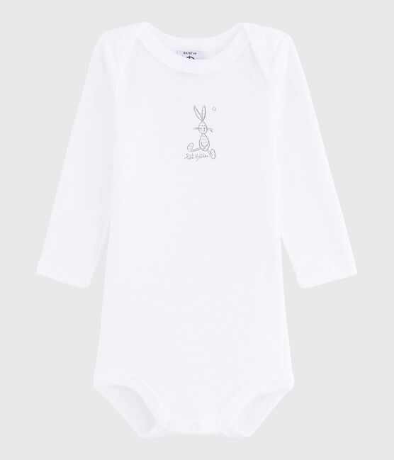 Body manica lunga bebè unisex bianco ECUME