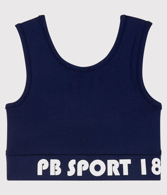 Brassière sportiva bambina blu SMOKING