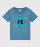 T-shirt  maniche corte in cotone bambino verde LAVIS/blu VERDE
