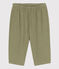 Pantaloni bebè in garza di cotone verde MARECAGE