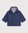 Giacca in denim trapuntato con ricamo a stelle neonato blu