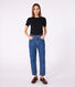 T-shirt Iconica a maniche corte a coste tinta unita donna