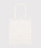 Borsa tote Monsieur Madame in cotone bianco MARSHMALLOW