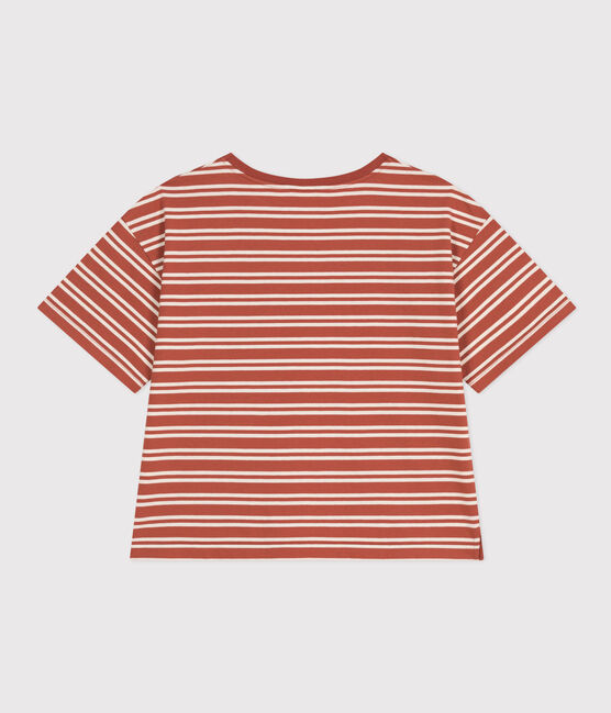 T-shirt LE BOXY in cotone rigato donna FAMEUX/ AVALANCHE