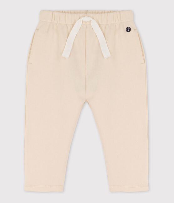 Pantaloni in tessuto felpato per neonati ecru AVALANCHE