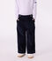 Pantaloni in velluto tinta unita bambina blu SMOKING