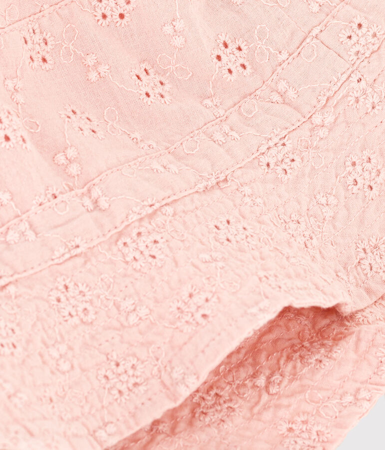 Bob con pizzo sangallo rosa