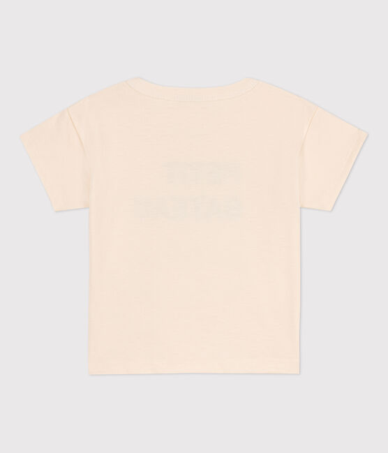 T-shirt bebè a maniche corte in jersey con motivo ecru AVALANCHE