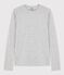 T-shirt iconica punto cocotte in cotone donna grigio BELUGA CHINE
