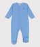 Pigiama in cotone a righe neonato DELPHINIUM/ MARSHMALLOW