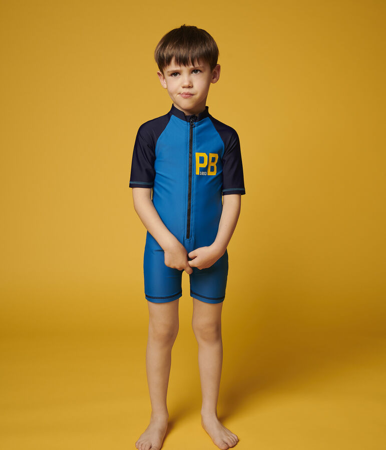Tuta anti-uv riciclata bambino blu