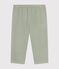 Pantaloni bebè in garza di cotone verde HERBIER