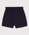 Shorts bambina in jersey fiammato blu SMOKING