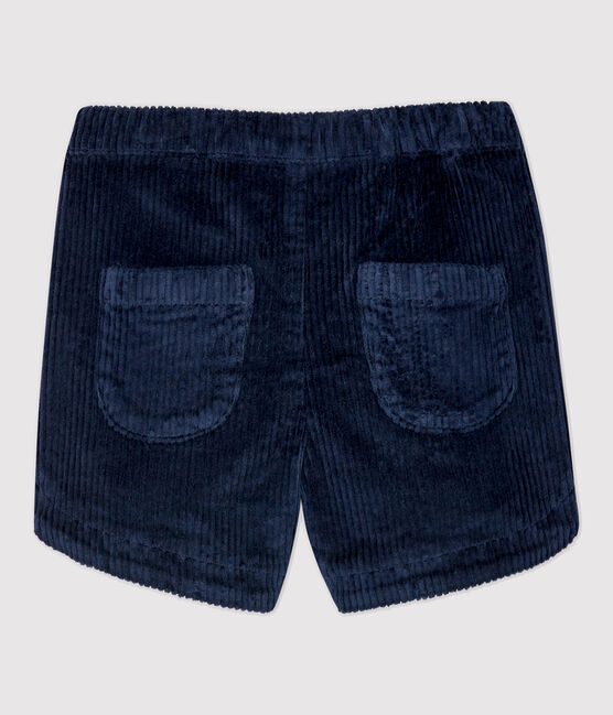 Short bambina in velluto blu SMOKING