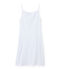 Chemise à bretelles femme coton/laine/soie bianco Lait