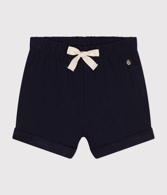 Shorts in jersey leggero bebè blu SMOKING