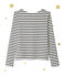 Marinière femme décolletée dans le dos. Petit bateau x Marie-Agnès Gillot beige COQUILLE/blu SMOKING