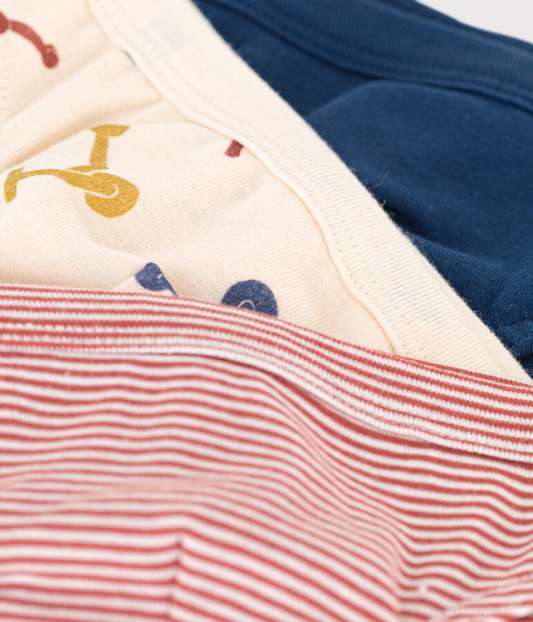 Confezione da 3 slip con monopattino in cotone bambino multicolore