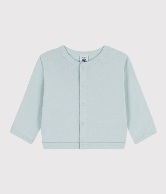 Cardigan neonato in cotone  verde BULLE