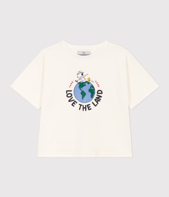 T-shirt LE BOXY in cotone donna bianco MARSHMALLOW