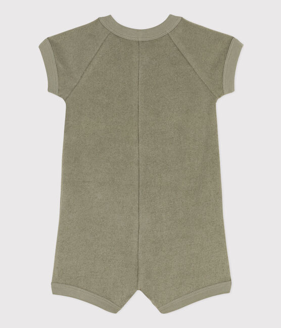 Tutina corta neonato in spugna DD2:D116 verde MARECAGE
