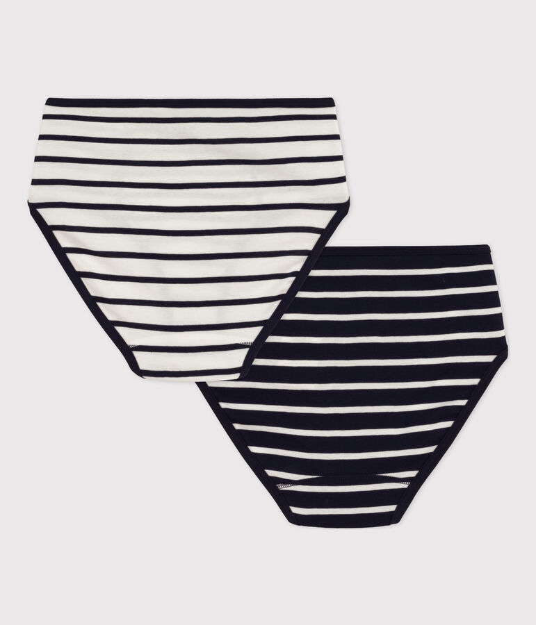 Confezione da 2 slip vita alta in cotone donna Variante 1 PACK