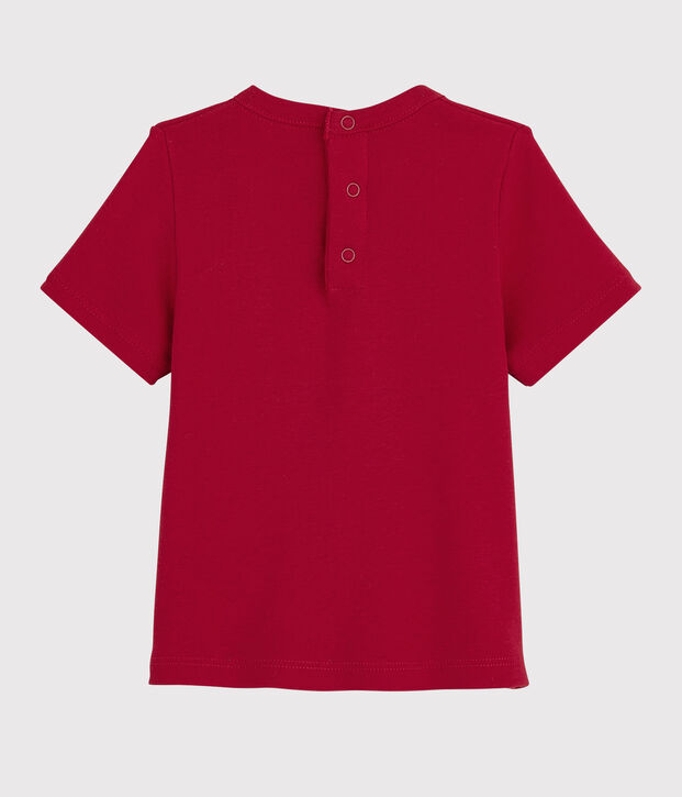 T-shirt a maniche corte da neonata rosso