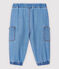 Pantaloni in denim chiaro bebè maschio blu DENIM CLAIR