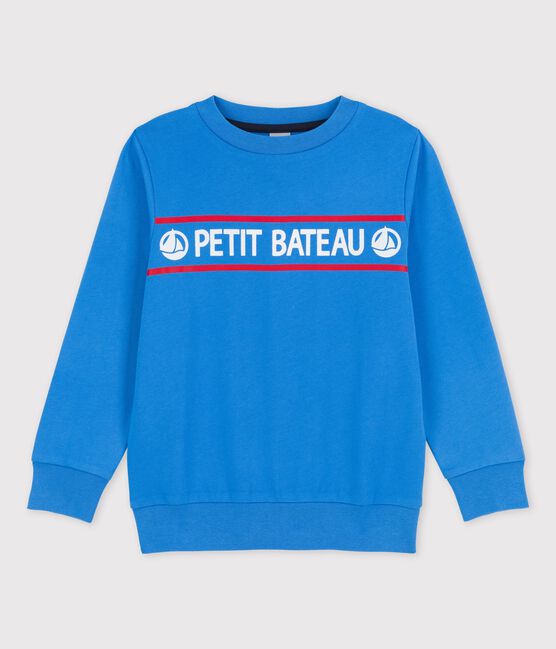 Felpa in molleton bambino blu BRASIER
