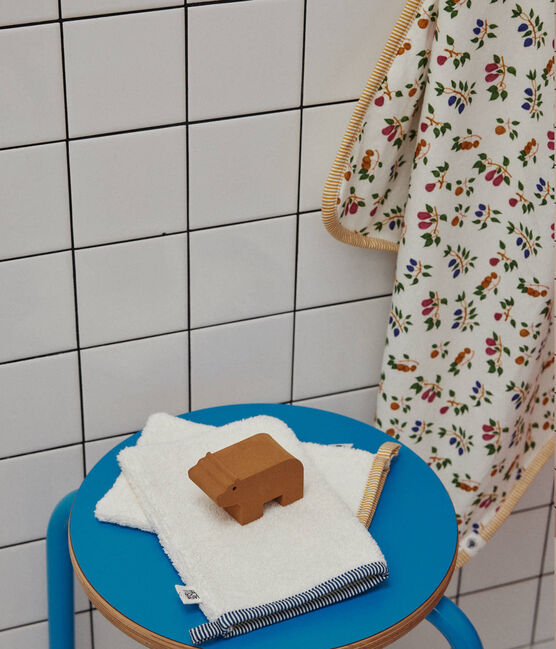 Telo da bagno e guanto bebè con motivo frutta MARSHMALLOW/ BOUDOR/ MULTICO