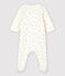 Body-pigiama ciliegie bebè in tubique in cotone biologico bianco MARSHMALLOW/bianco MULTICO