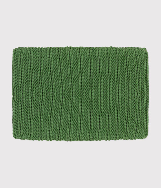 Snood in maglia foderata in pile bambino verde PALMERAIE