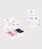 Set di slip a vita alta in cotone con stampa bambina multicolore