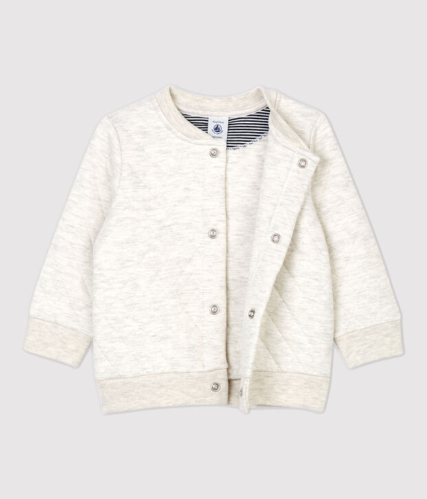 Cardigan trapuntato beb&egrave;. beige