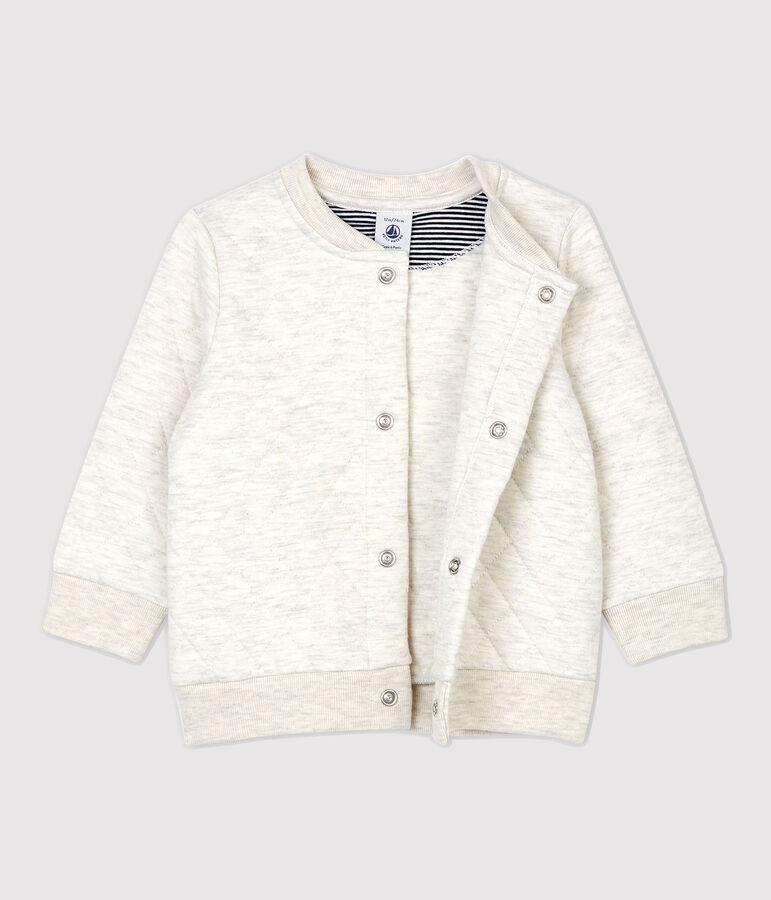 Cardigan trapuntato beb&egrave;. beige