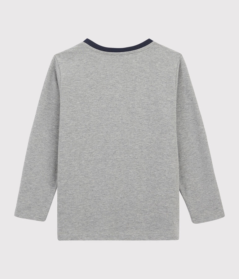 T-shirt serigrafata bambino grigio