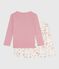 Set di T-shirt a maniche lunghe in cotone a fiori bambina variante 1