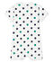 Tutina corta bebè maschio in lino/cotone bianco MARSHMALLOW/bianco MULTICO